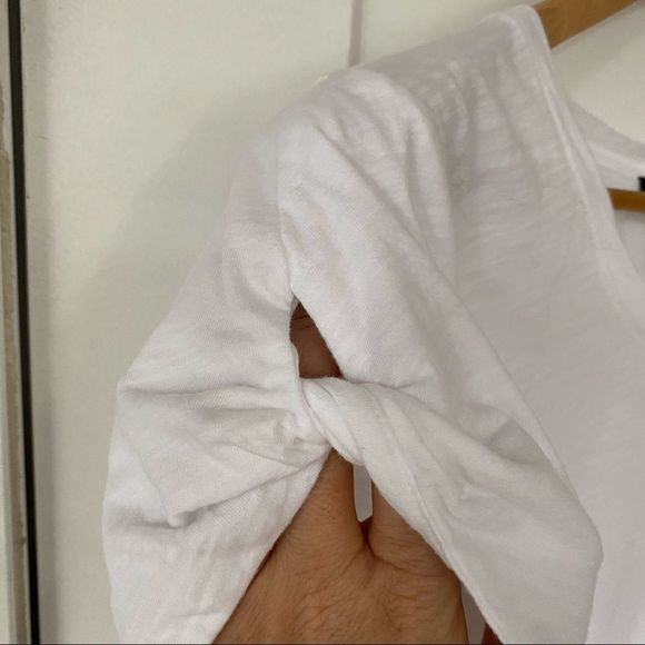 Lord & taylor knit sleeve short sleeve cotton tee shirt size large nwt - Picture 3 of 7